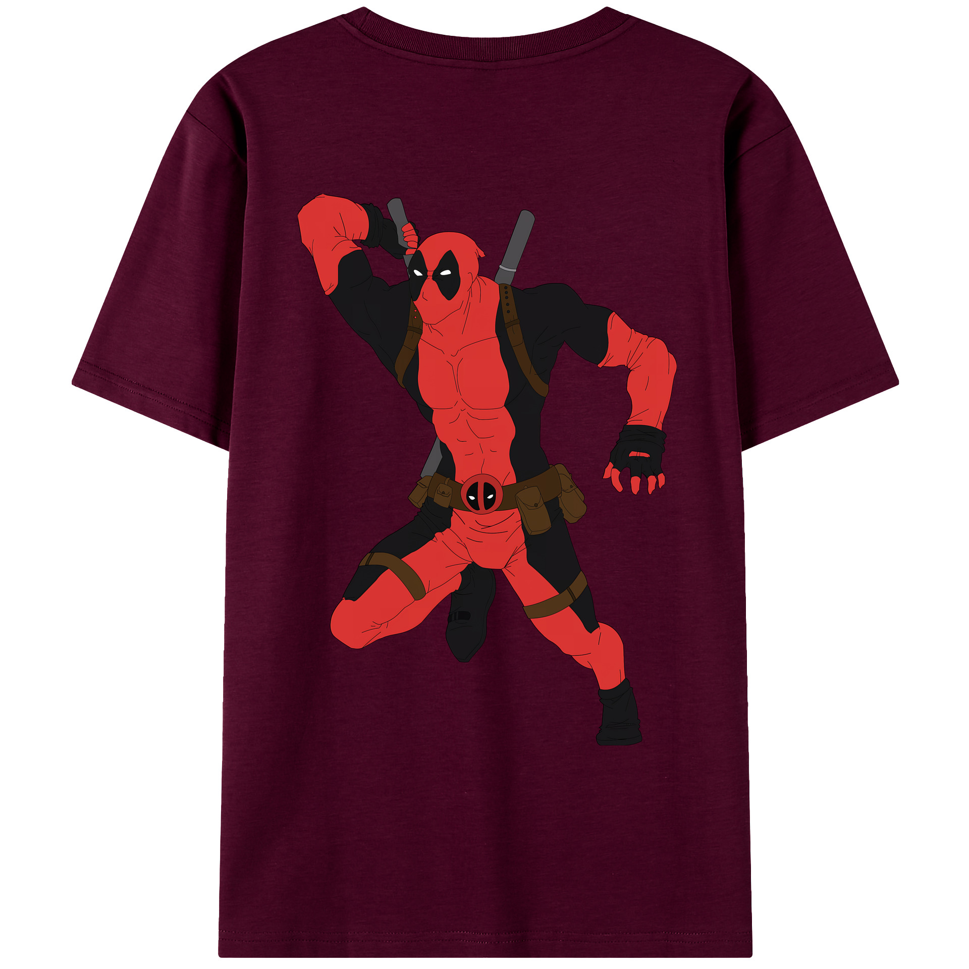 （画像用） Deadpool デッドプール レディース半袖Tシャツ(バックプリント)